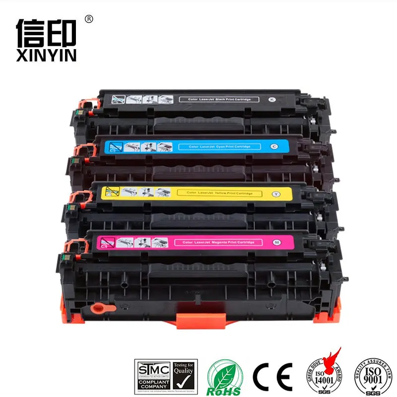 Картридж совместимый с тонером XColor CE410A CE411A CE412A CE413A 305A для HP LaserJet Pro 300 MFP M375nw/M475dn/400/M451nwM471dn|toner cartridge|canon 418
