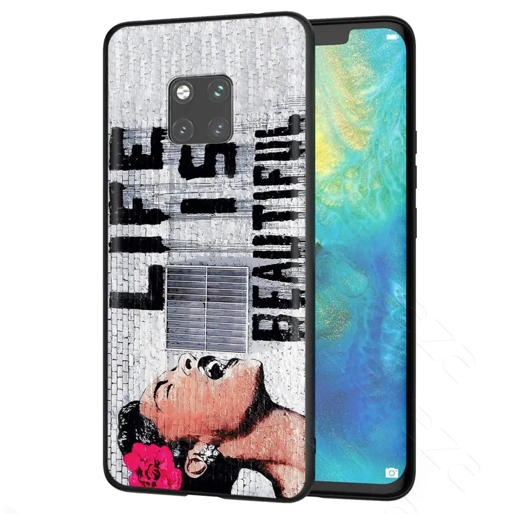 Lavaza Street Art Banksy Graffiti Case for Huawei Mate 30 20 Honor 6a 7a 7c 7x 8C 8x 9 10 Nova 3i 3 Lite Pro Y6 2018 |