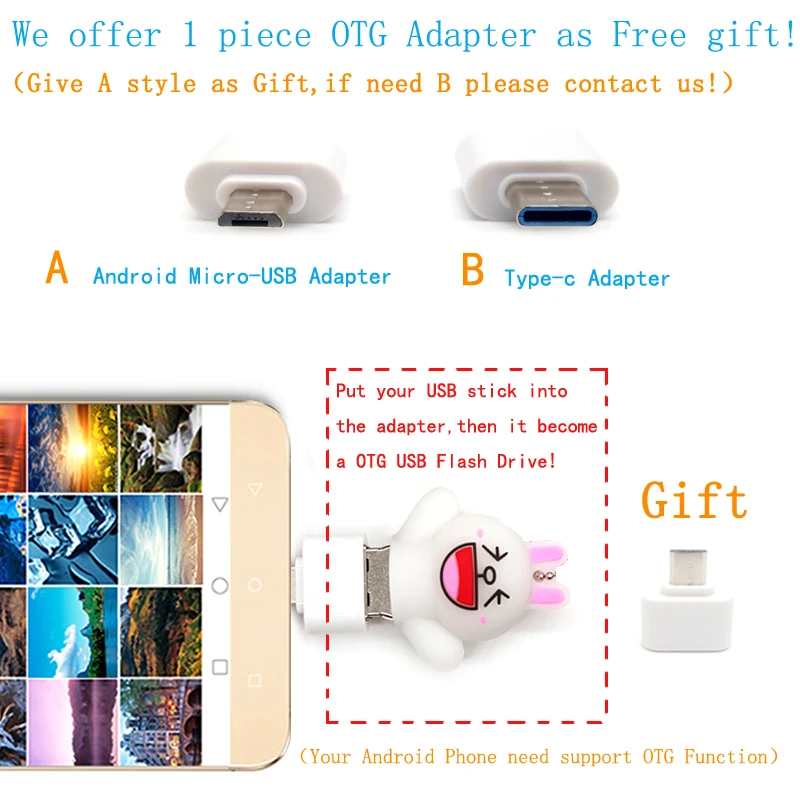 Легкая обучающая камера USB флеш накопитель с адаптером OTG usb флешка 4 ГБ 8 16 32 64 Гб