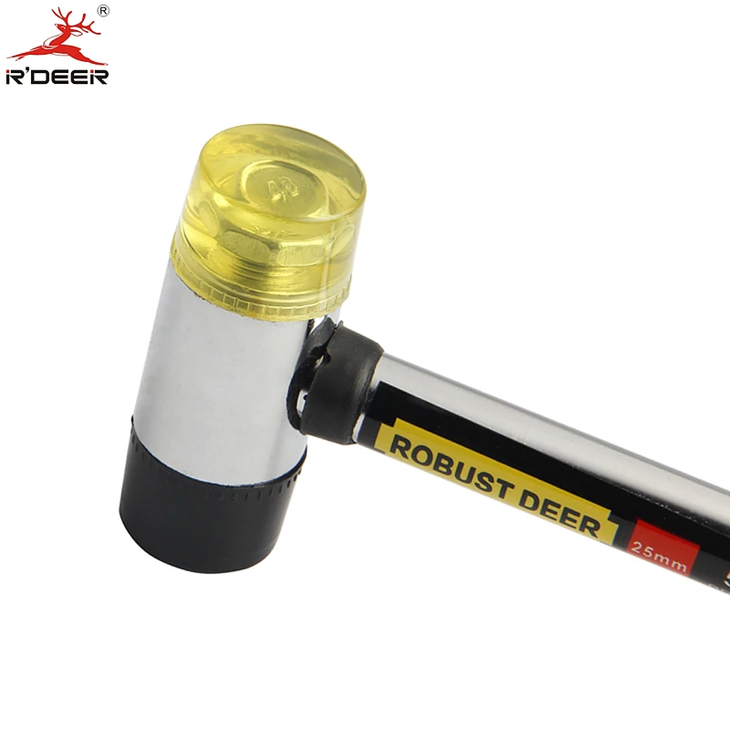 Установка молотка 25 мм Резиновый аукцион молоток с ручкой из углеродистой стали