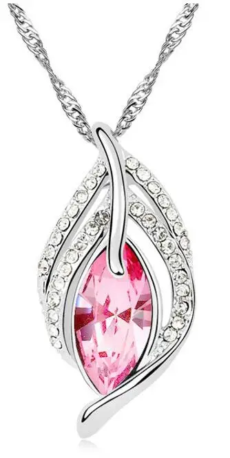 Ожерелье с подвеской в виде листьев и перьев | Украшения аксессуары