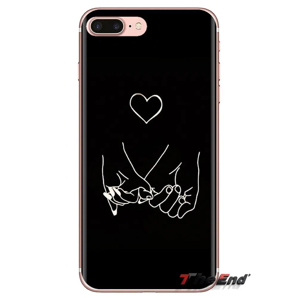 Silicone Phone Housing White Line Kiss Love Heart Flower Rose For Huawei Mate Honor 4C 5C 5X 6X 7 7A 7C 8 9 10 8C 8X 20 Lite Pro |