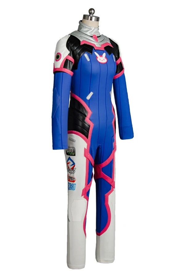 Костюм для косплея OW комбинезон D.Va DVA Униформа наряд костюм из спандекса боди