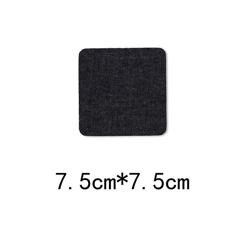 7.5cm7.5 black Джинсовые вырезки режущая деталь вышивка ковбой патч джинсы патч одежда украшение ремонт отверстия глажка - Цвет: 7.5cm7.5 black