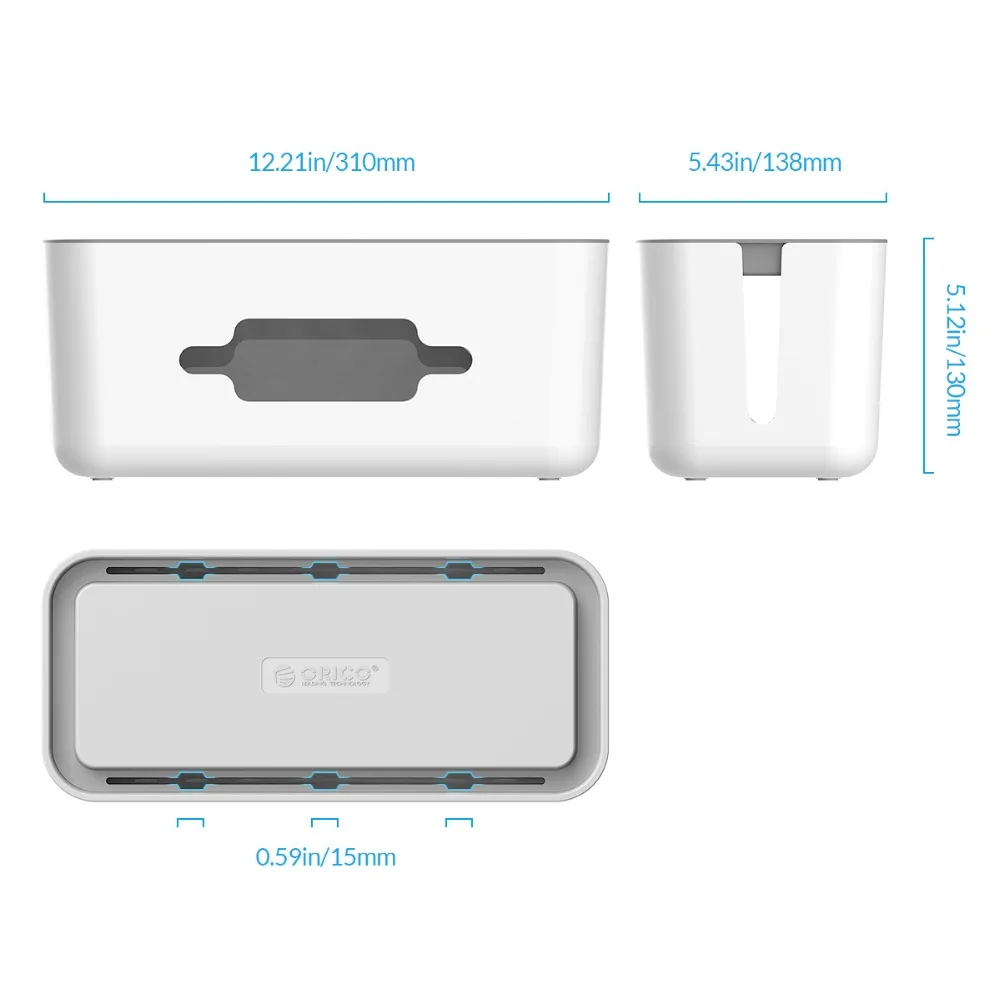 Ящик для хранения ORICO защитный ящик блок питания адаптера провод/зарядное