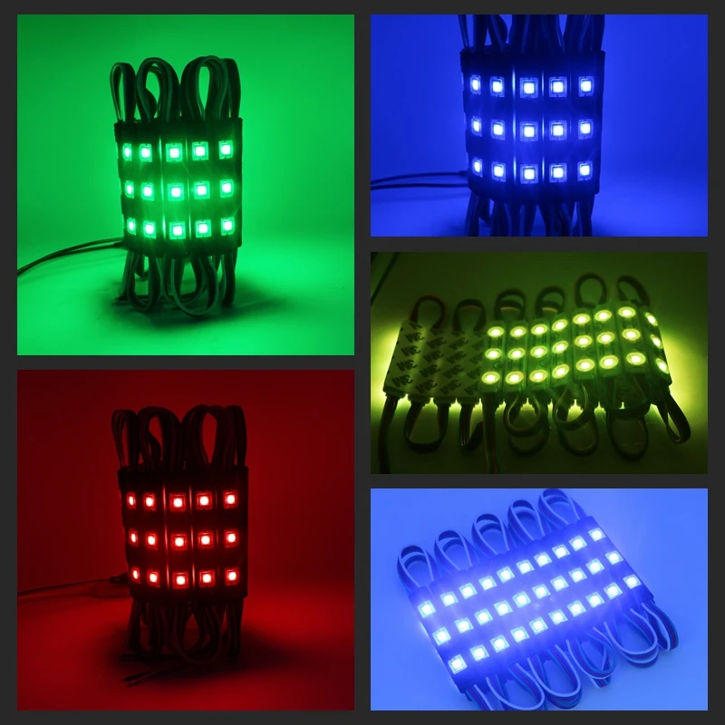 SZYOUMY Новое поступление SMD 5050 Светодиодный модуль RGB 3 светодиода черный корпус с