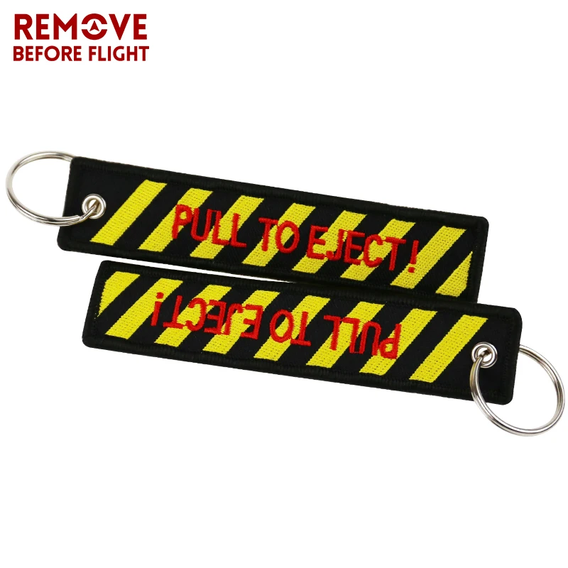 3 шт. брелки для ключей с вышивкой|pull to eject|car keyringremovable keychain |