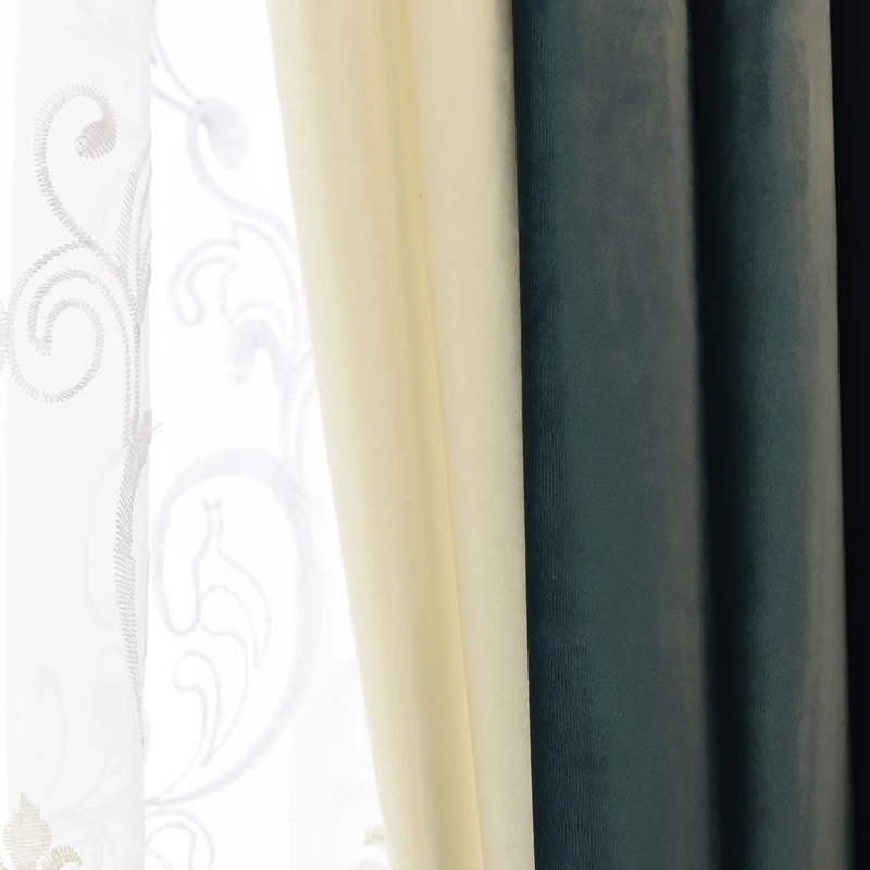Пользовательские занавески высокого класса Европейский стиль утолщаются