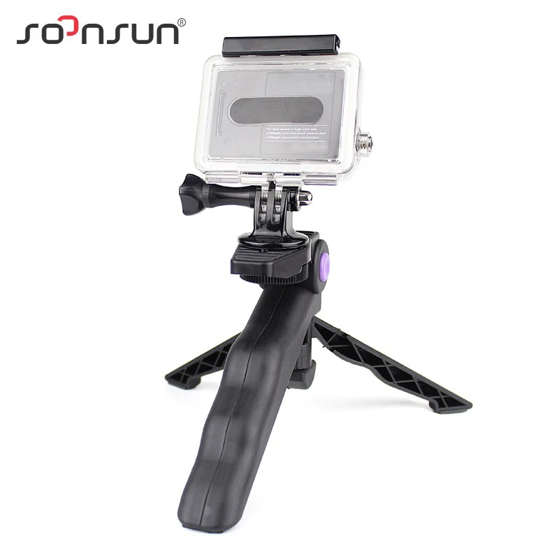 Настольный Штатив SOONSUN портативный складной мини-штатив с ручкой для GoPro Hero 9 8 7 6 5 4