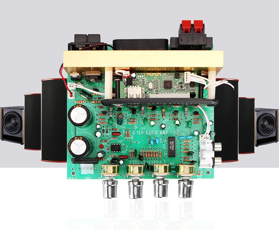 AIYIMA 2,1 Bluetooth усилители мощности профессиональная плата 80 Вт сабвуфер Многофункциональный Amplificador аудио DIY для домашнего кинотеатра
