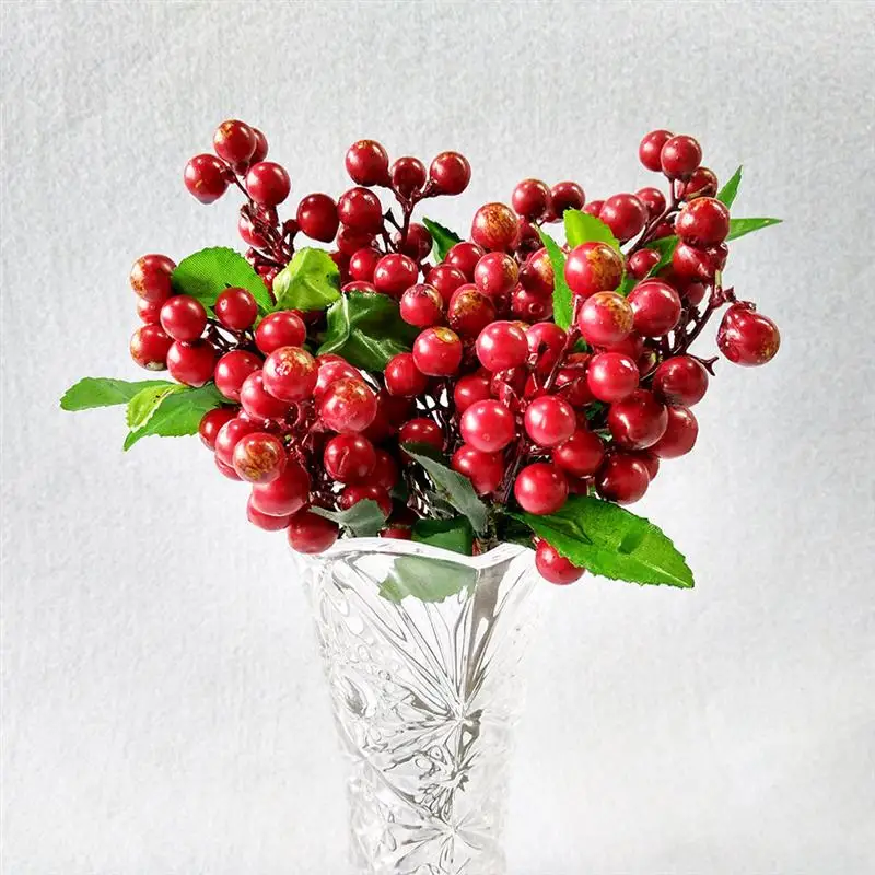 Artificial Lifelike Berries Fake Mini Simulation Decorative Fruit Plants | Дом и сад