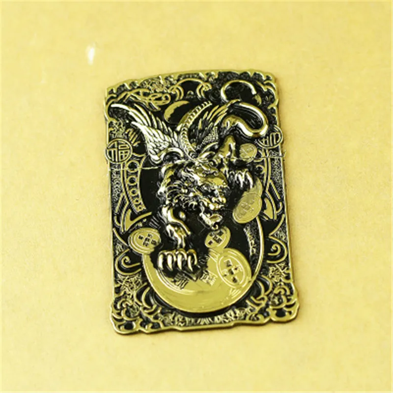 Металлический значок Pixiu подходит для зажигалки Zippo аксессуары Замена керосиновой масляной зажигалки Декор самоклеящаяся Зажигалка наклейка