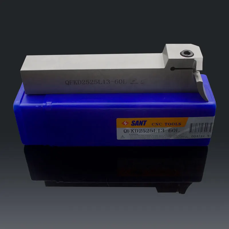 

Zhuzhou Sant cnc cutting tools Surface Grooving tool holder QFKD2525L13-60L with inserts ZTKD0608-MG with good quality
