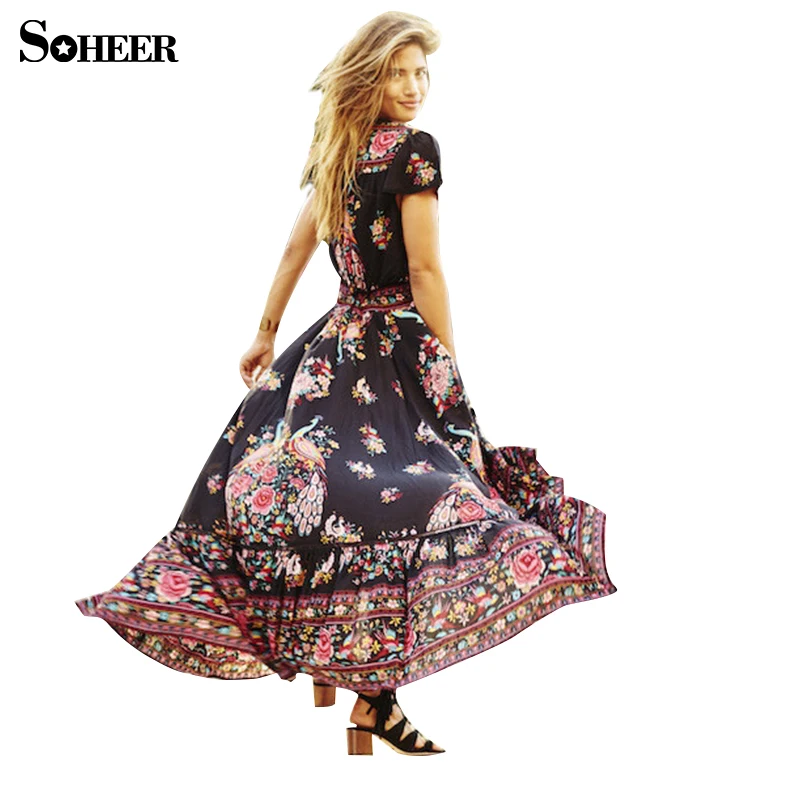 Soheer Новое поступление Для женщин элегантный пляж Богемия летнее платье женские