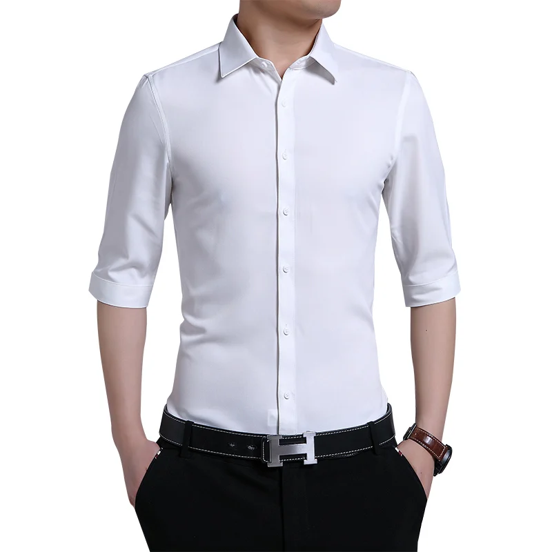 2019 новые стильные рубашки мужские повседневные из 100% хлопка с коротким рукавом