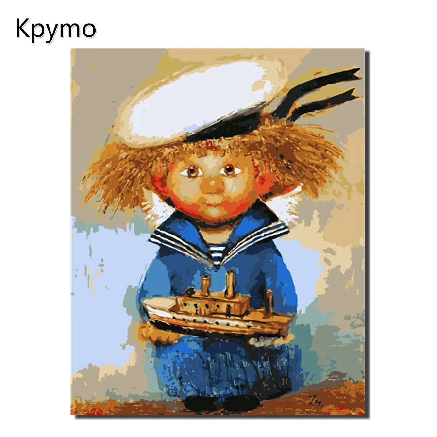 Картина по номерам Diy Морской Костюм пугало Раскраска Цифровая живопись Домашний