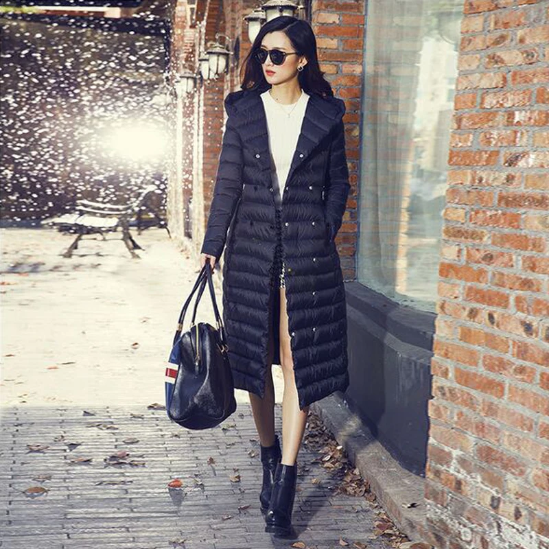 Зимняя куртка женская белая с гусиным пухом 2018|overcoats slim|overcoat womenovercoat jacket |