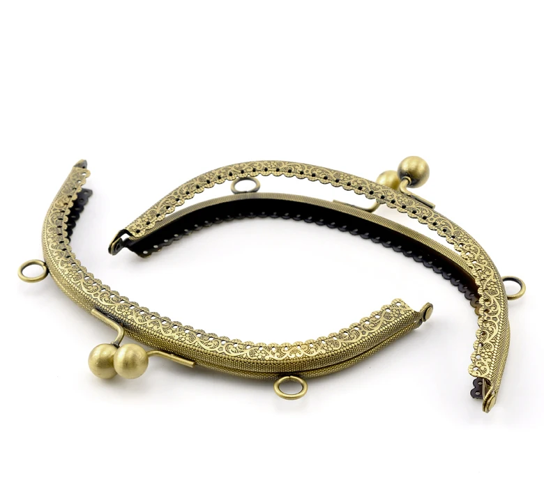DoreenBeads винтажный металлический кошелек 16 см в античном бронзовом оправе замок с