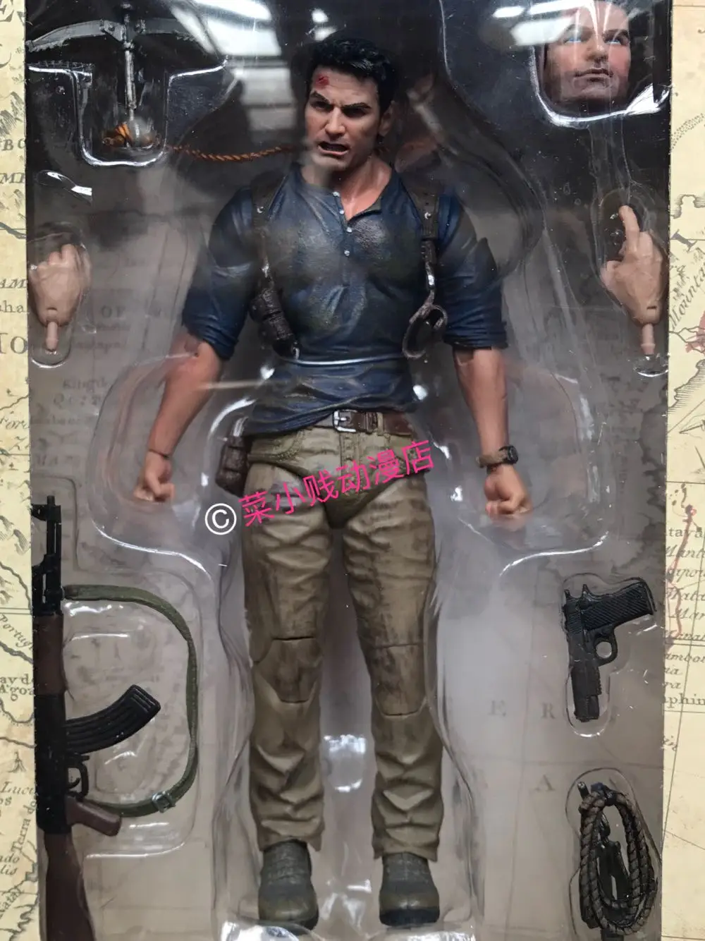 NECA Uncharted 4 таинственный морской район воров с рисунками &quotНейтан Дрейк&quot 7