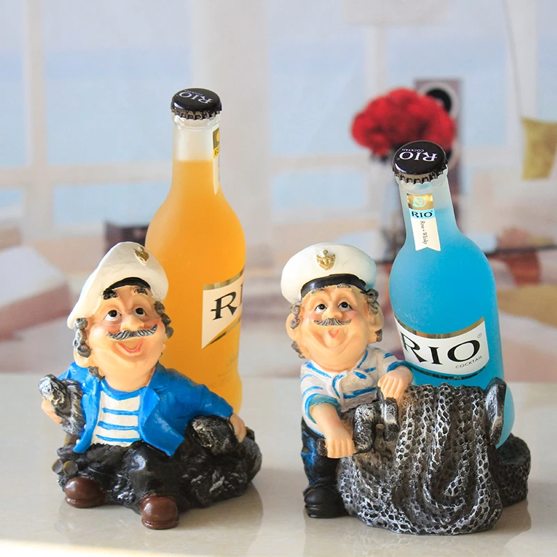 XXXG/четыре куска смолы маленькие моряки винный шкаф креативный красный предметы