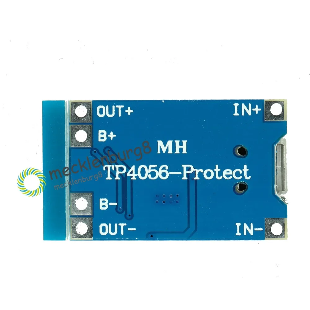 Автоматическая защита! 5 шт. Micro USB 5V 1A 18650 TP4056 модуль зарядного устройства литиевой батареи зарядная плата с двумя функциями