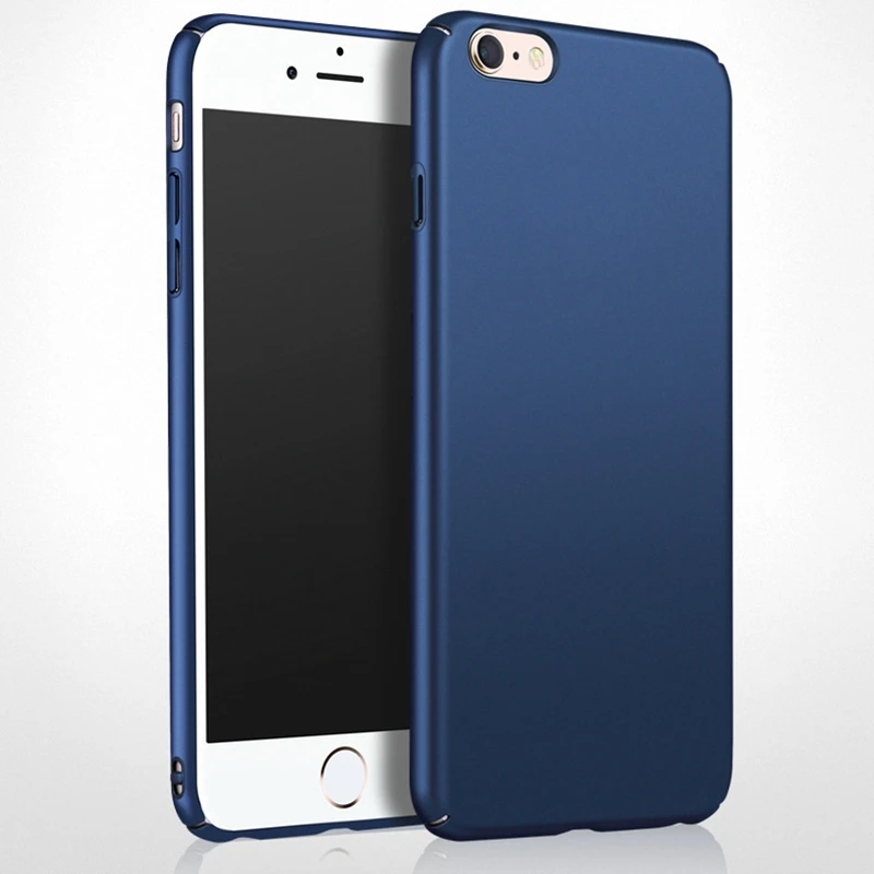 Ультра-тонкий матовый чехол Coque для iPhone 7 Plus Крышка Plus/6/6 S/8 X твёрдый Fundas 6 плюс 32/64/128