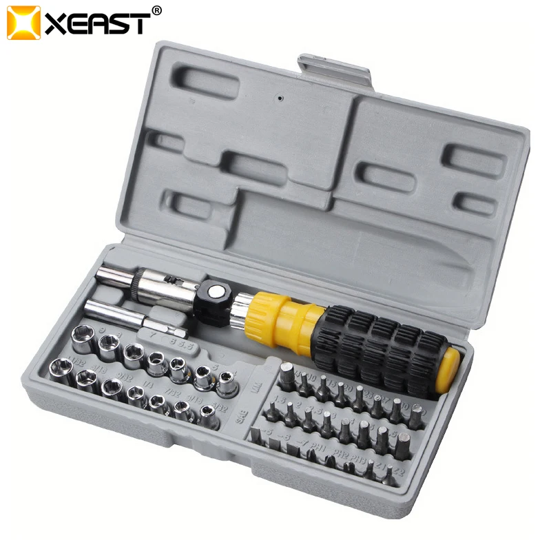 

41pcs bit and socket set Wrench Set Hand Socket Set Screwdriver set for Car bicycle Repair
