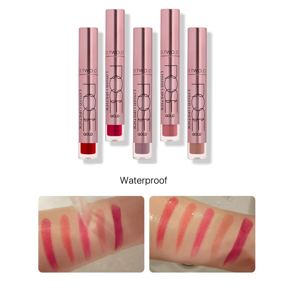 O.TWO.O Brand 12colors Velvet Matte Lip Gloss Long Lasting Waterproof Easy to Wear Makeup Liquid Lipstick Red Hot Cosmetic |