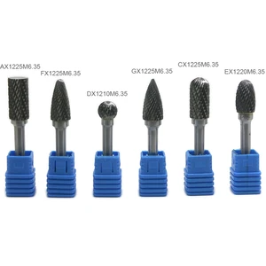 Шлифовальный станок из карбида вольфрама с хвостовиком 6,35 мм, 12 мм