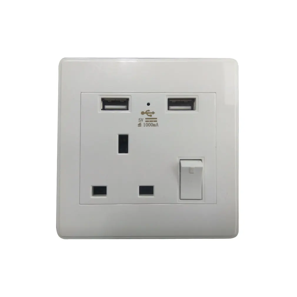 Из нержавеющей стали один британский Стандартный USB разъем с переключателем со