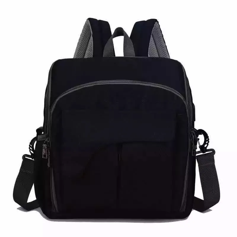 Сумка для подгузников, рюкзак для мамы, USB, для беременных, для ребенка, сумки для подгузников, для кормления, модный дорожный рюкзак для подгузников, сумка для коляски - Цвет: black