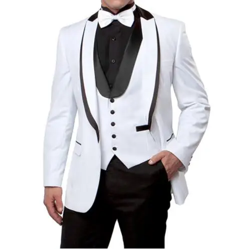 2018 индивидуальный заказ белый мужской костюм формальные Slim Fit указан Свадебный