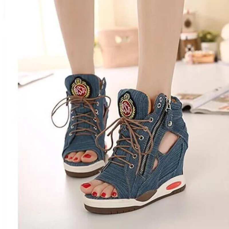 Женские сандалии для увеличения роста Koovan летняя женская обувь с вырезами