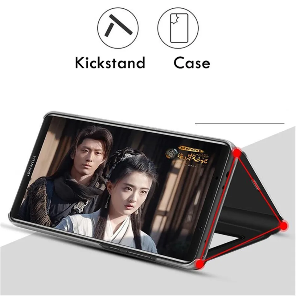 Умный зеркальный флип-чехол для телефона Samsung Galaxy S9 S8 S7 S6 Edge Plus чехол Note 9 8 J5 J7 A5 A6 A7