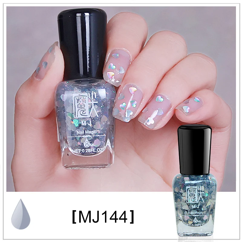 Модный Профессиональный лак для ногтей Vernis A Ongle Flower Heart Shining Esmaltes, Блестящий 3d Гель-лак для ногтей Nagellak