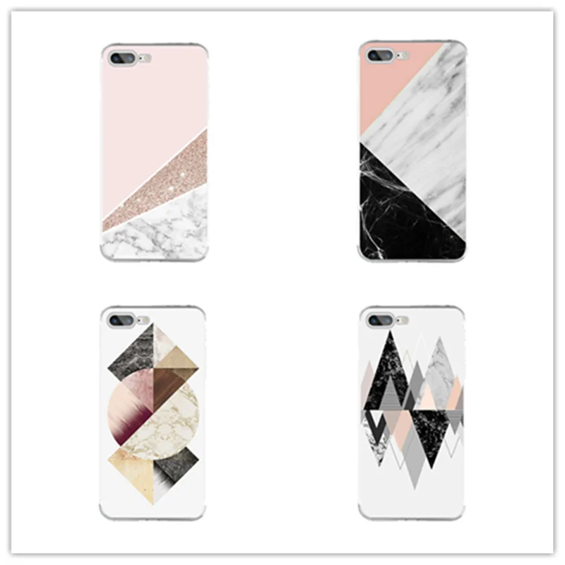 Новый геометрический мраморный камень окрашенный чехол для телефона iphone 6 S 7 8 X