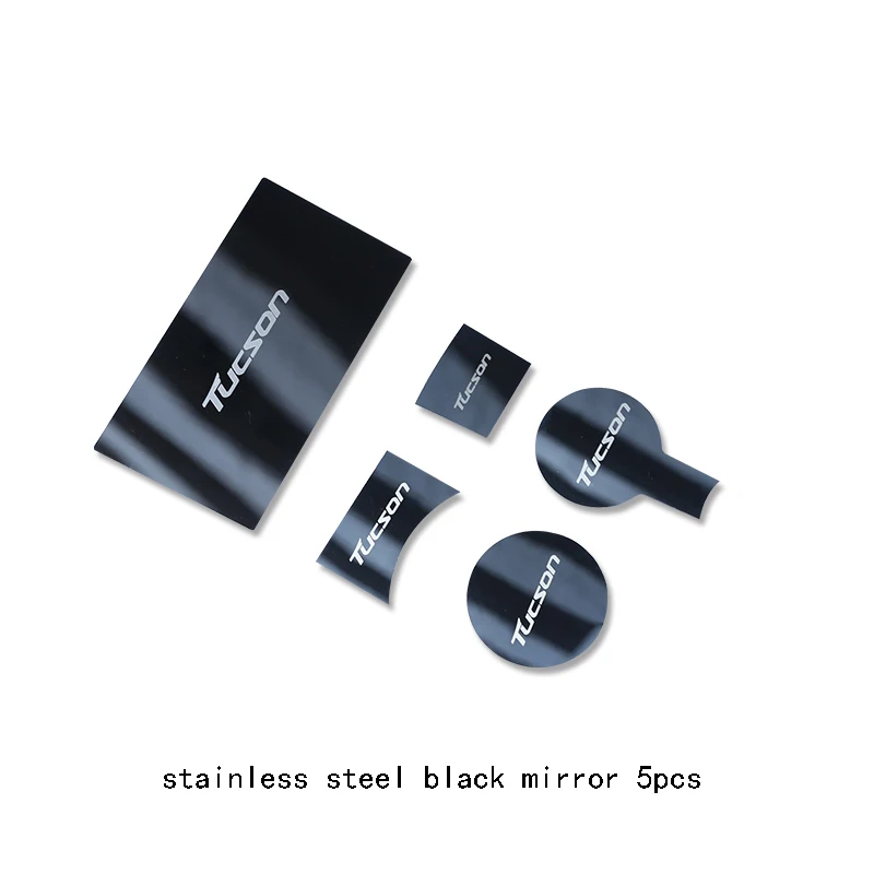 steel black 5pcs Средний контрольный панель украшения шестерни положение чашки воды панель украшения блесток украшение интерьера для hyundai Tucson - Цвет: steel black 5pcs