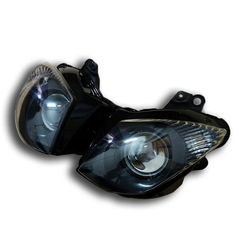 Для Kawasaki 09-13 ZX6R 08-10 ZX10R ZX 6R 10R передние фары для мотоцикла головной свет лампы фары прозрачная 2008 2009 2010 2011 2012