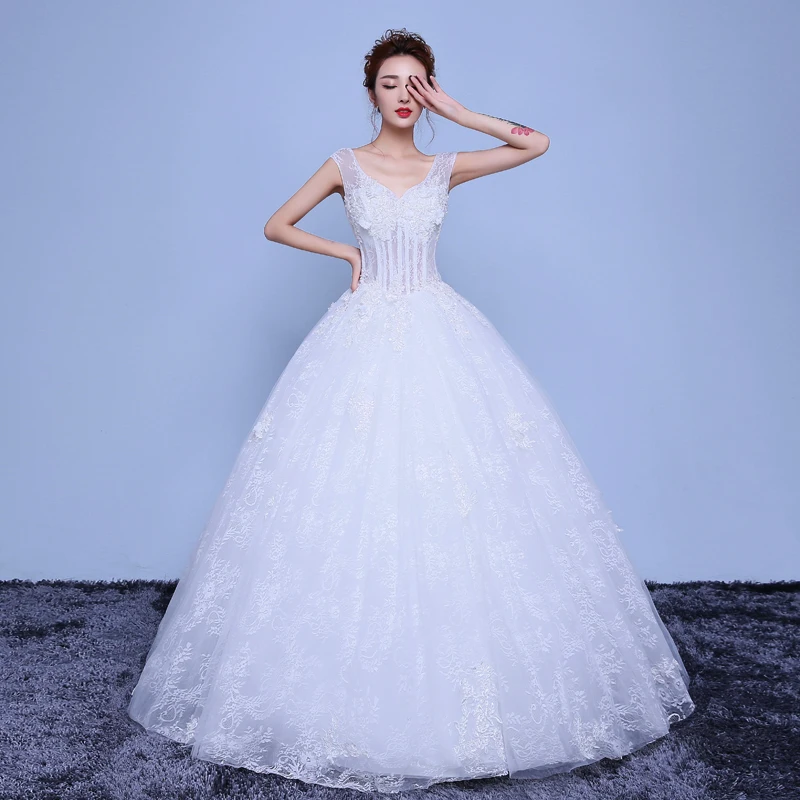 CX блеск пикантные кружевные цветы свадебные Dress ES невесты бальное платье bryllup