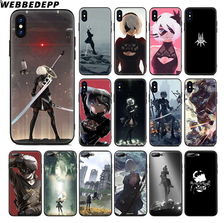 WEBBEDEPP Nier автоматический игровой Мягкий силиконовый чехол для Apple iPhone 11 Pro Xr Xs Max X