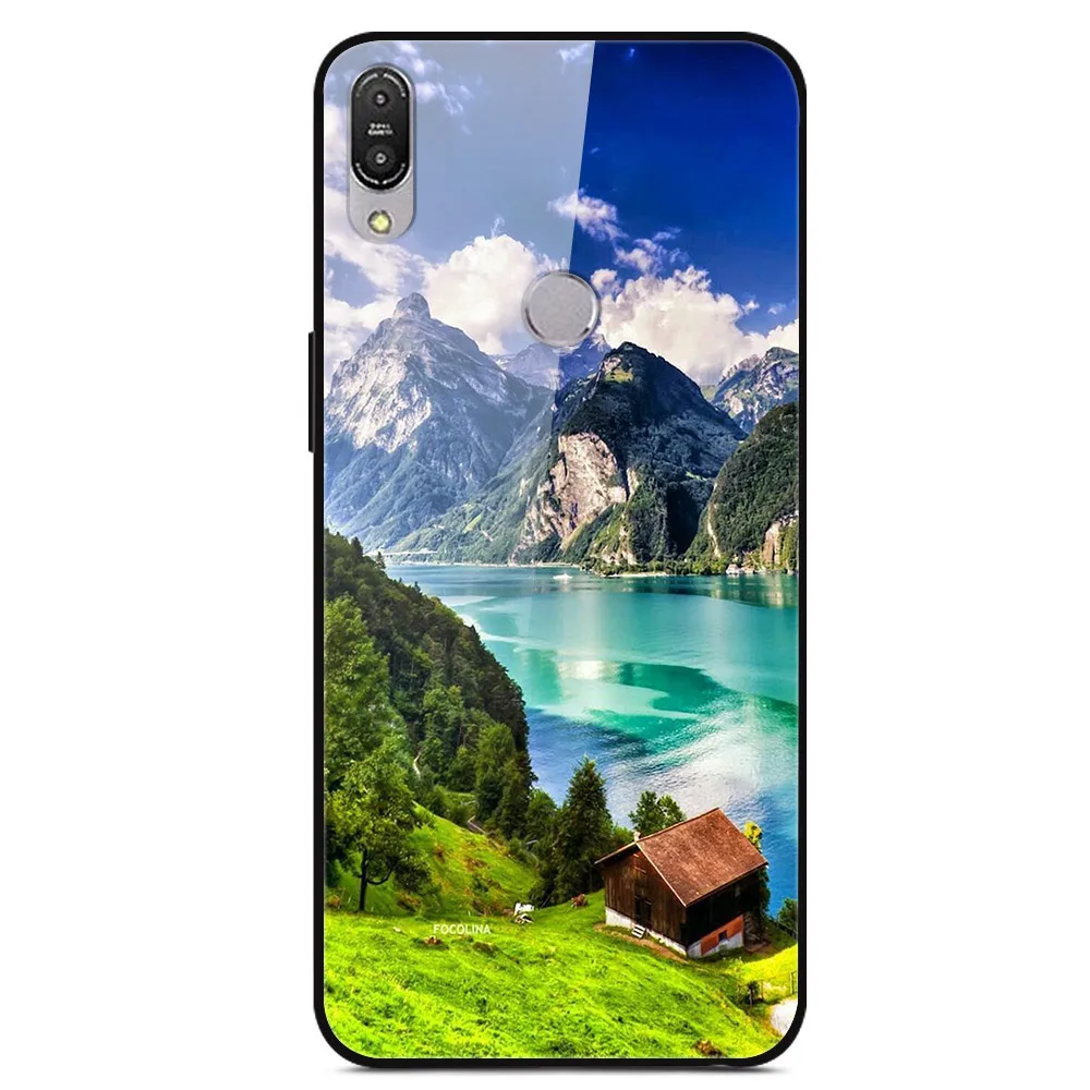 34 Для ASUS Zenfone Max Pro M1 ZB601KL ZB602KL чехол из закаленного стекла с изображением планеты космос, стеклянный чехол на заднюю панель Для Zenfone Max Pro M1 ZB602K - Цвет: 34