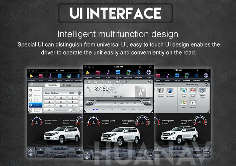 Tesla styel 13," вертикальный экран Android 8,1 автомобильный dvd-плеер gps навигация для Lexus LX570 2007- Авто Радио Стерео головное устройство
