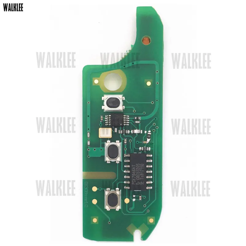 WALKLEE Remote Key Fit for FIAT 500 Doblo Fiorino Grande Punto Evo Qubo 433MHz with integrated ID46 Chip Blade SIP22 | Автомобили и