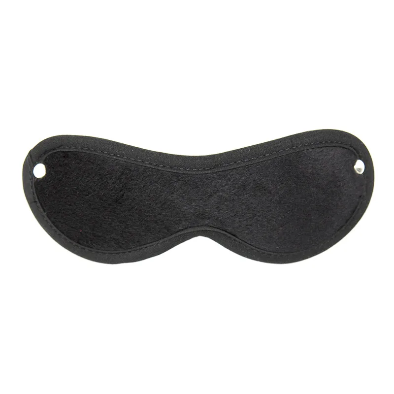 Черная бархатная повязка на глаза рандомный патч бондаж маска секс помощь