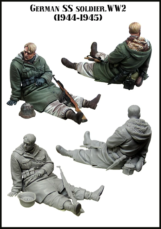 

1/35 model kit resin kit soldiers in winter War II 455