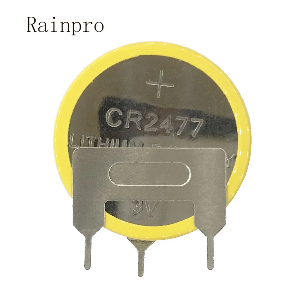 

Rainpro 3PCS/LOT High Capacity CR2477 2477 3-pin Button Cell Batteries with vertical welding foot for rice cooker