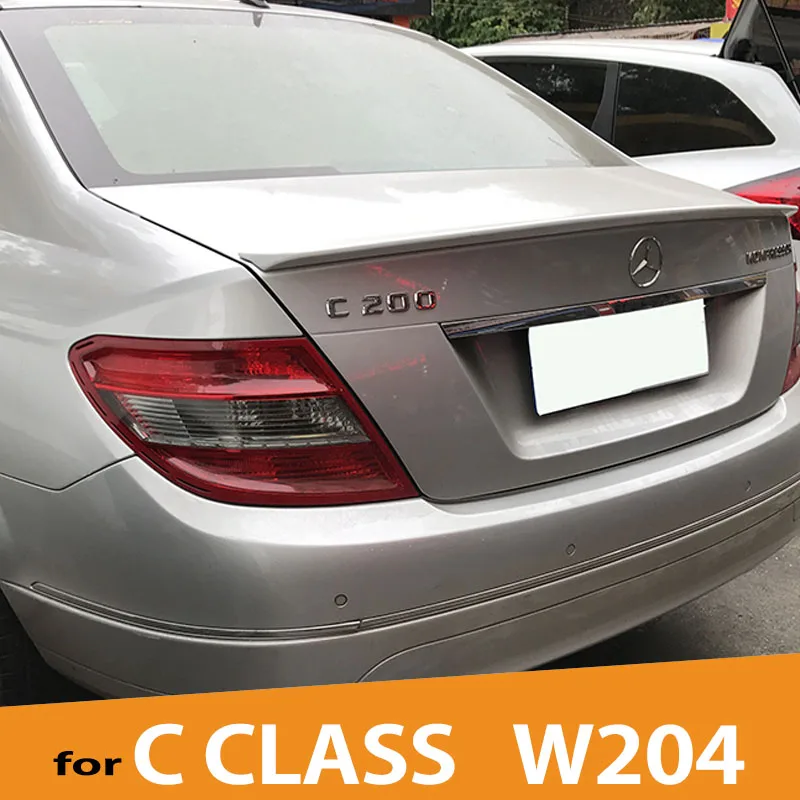 VOE W204 ABS Пластик автомобиль Стайлинг заднего крыла Спойлер для Mercedes Benz C class C300 c180