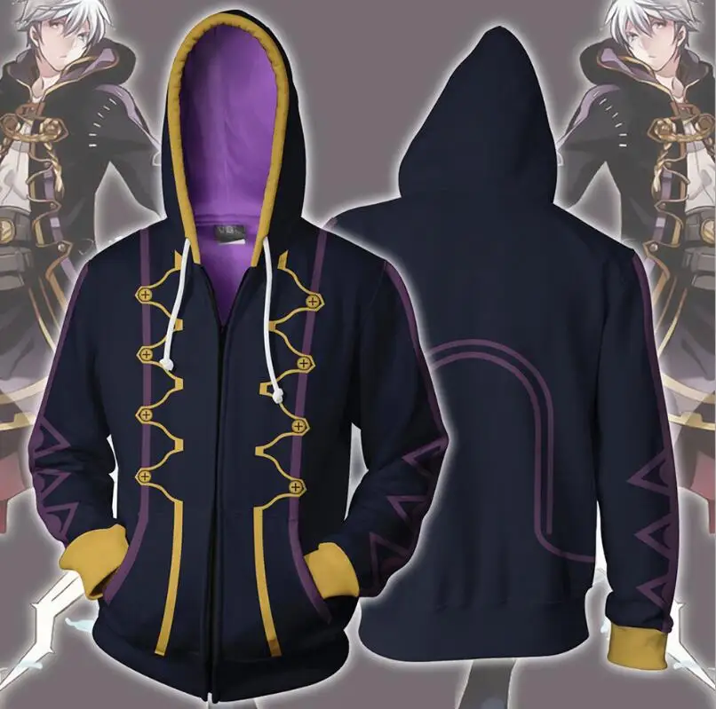 

Fire Emblem cosplay costume Anime 3D Printed coat hoodie sports breath jacket