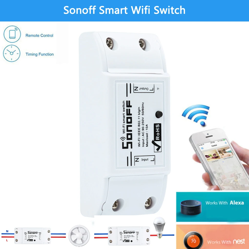 ITEAD Sonoff умный пульт дистанционного управления Wifi переключатель таймер