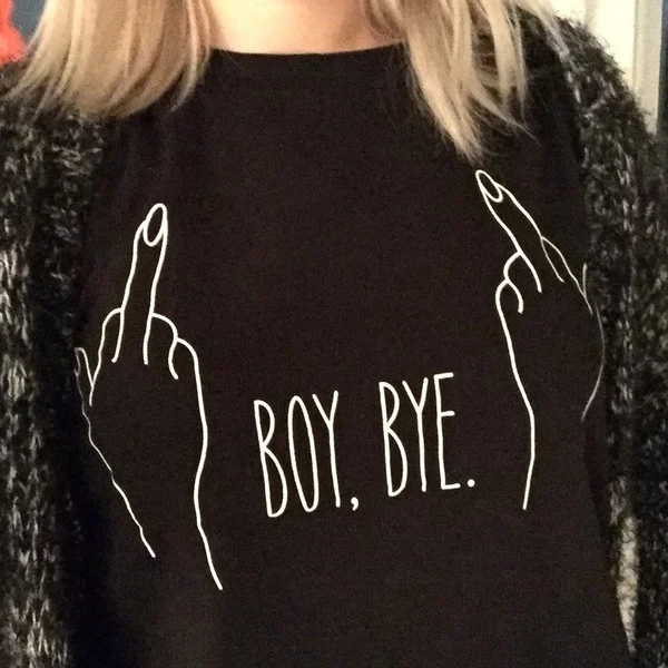 

Винтажная футболка для мальчиков, с принтом, хлопковая, с надписью «BYE.»